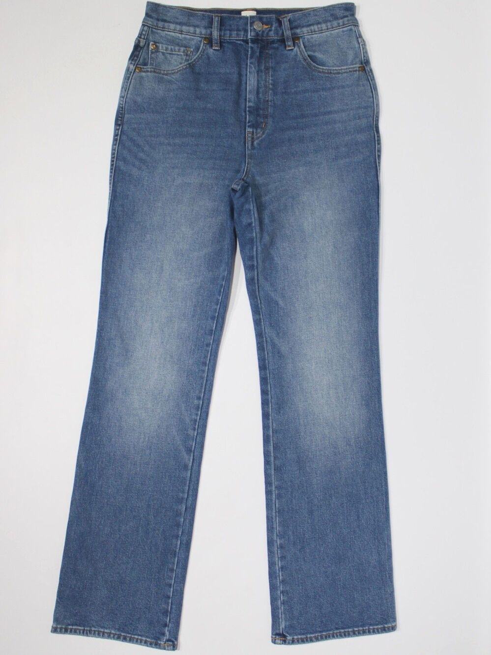 La Vie Rebecca Taylor High Waist Straight Leg Stretch Jeans Medium Wash Women 28